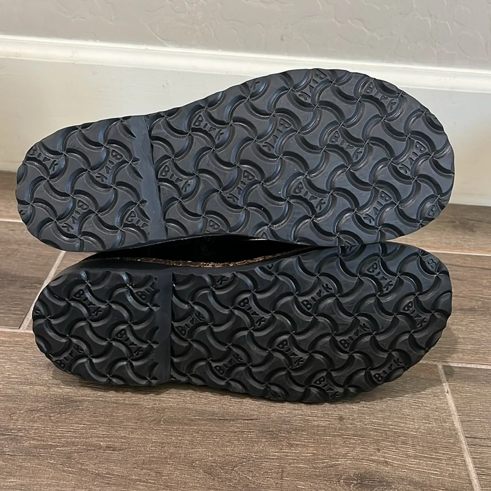 NEW Birkenstock Melrose Genuine Shearling Bootie Black Size 37 / 6